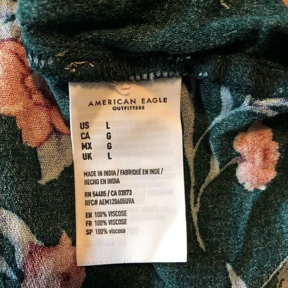 NWT! American eagle‎ long sleeve floral top. Size large - Picture 7 of 9
